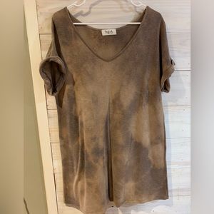 Brown tye dyed dress
